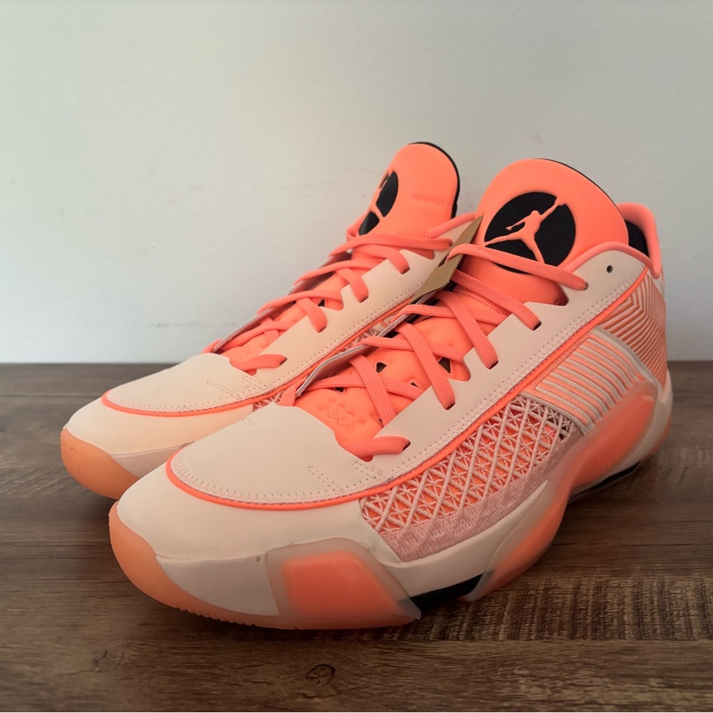 Air Jordan Basketball Shoes in Orange and Cream